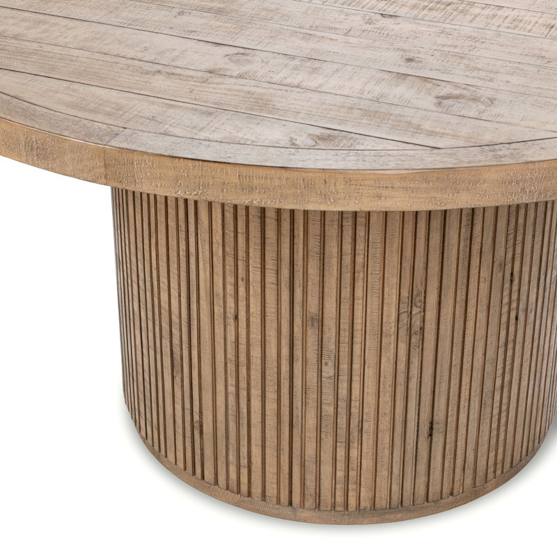 Ollie 5-Piece Reclaimed Pine Wood Dining Set