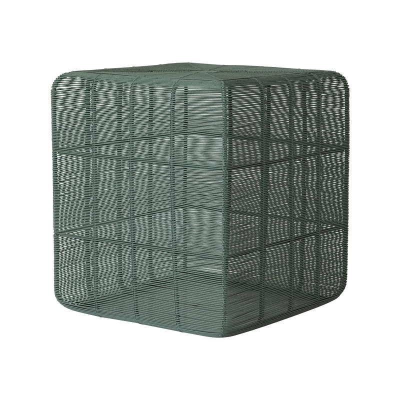 Metal Wire Square Accent Table