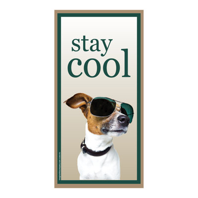 Panneau vertical en bois Stay Cool