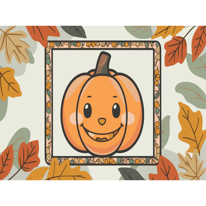 Tapis de vacances d'Halloween The Holiday Aisle®, Rectangle 5 pi x 7 pi