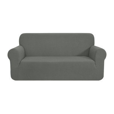 One Piece Box Cushion Sofa Slipcover