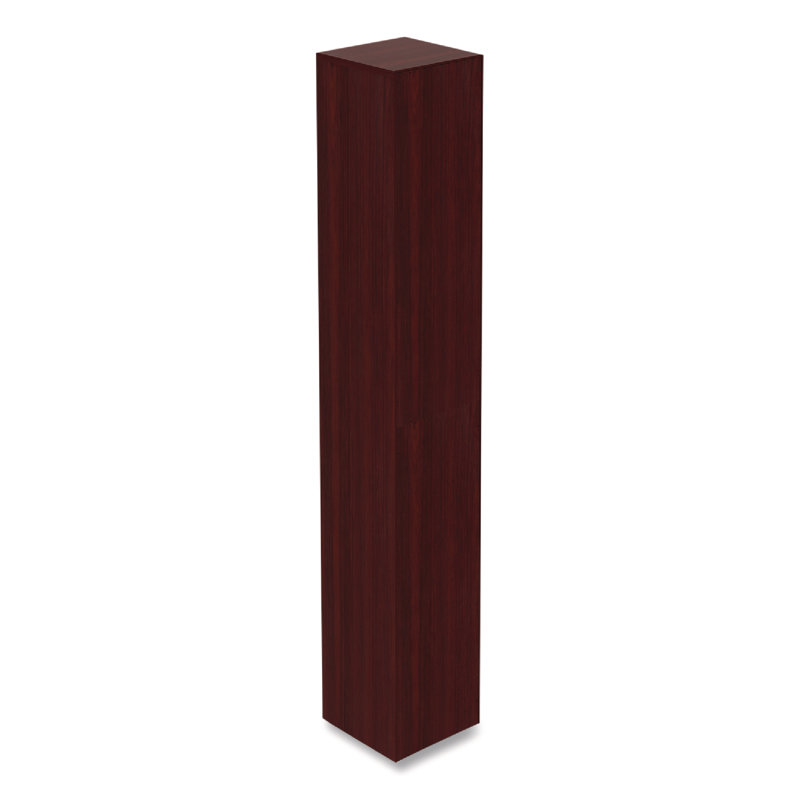 Mahogany Narrow Profile Six-Shelf Adjustable Bookcase