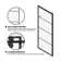 Losar 48'' W 78'' H Framed Rectangle Reversible Shower Enclosure