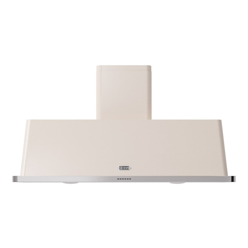 Hotte murale ILVE Majestic II Series 60 pouces avec débit d'air de 600 pi3 / min (blanc antique), Blanc antique