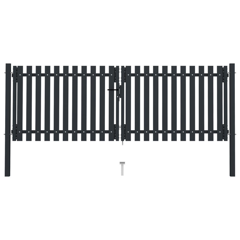 Ping Dakota Fields Anthracite Metal Gate Opener/ Closer for Gates, 150cm H x 306cm W x 15.2cm