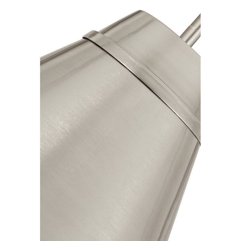 Haveman 1-Light Dimmable Adjustable Length Pendant, Brushed Nickel, 27" H x 24" W x 24" D