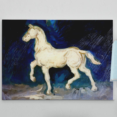 « plâtre satuette of a cheval » par vincent van gogh, reproduction de peinture à l’huile sur toile tendue