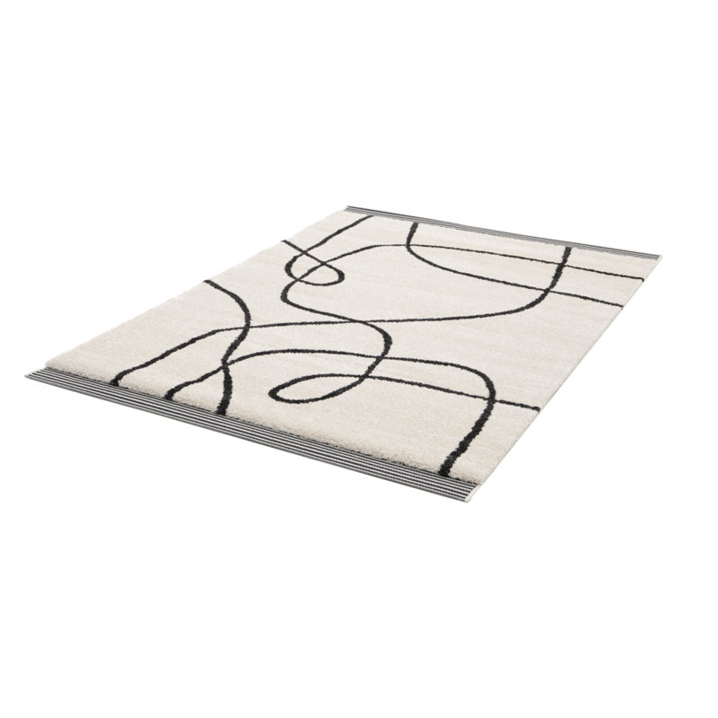 Bassim Abstract Area Rug, Rectangle 120 x 170cm
