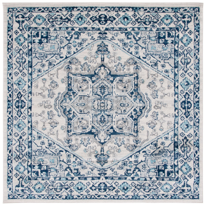 Tulum Performance Oriental Rug, Square 6'7"