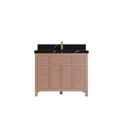 Ensemble de meuble-lavabo simple 42 po avec plateau Sonoma