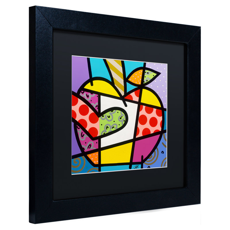 Divina Big Apple I, reproduction sur toile encadrée, H 11 po x l 14 po x P 0,5 po, Noir, Cadre noir