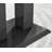 Eubanks High Gloss Double Pillar Dining Table Set with 4 Luxury Faux Leather Dining Chairs-421853331-529175065