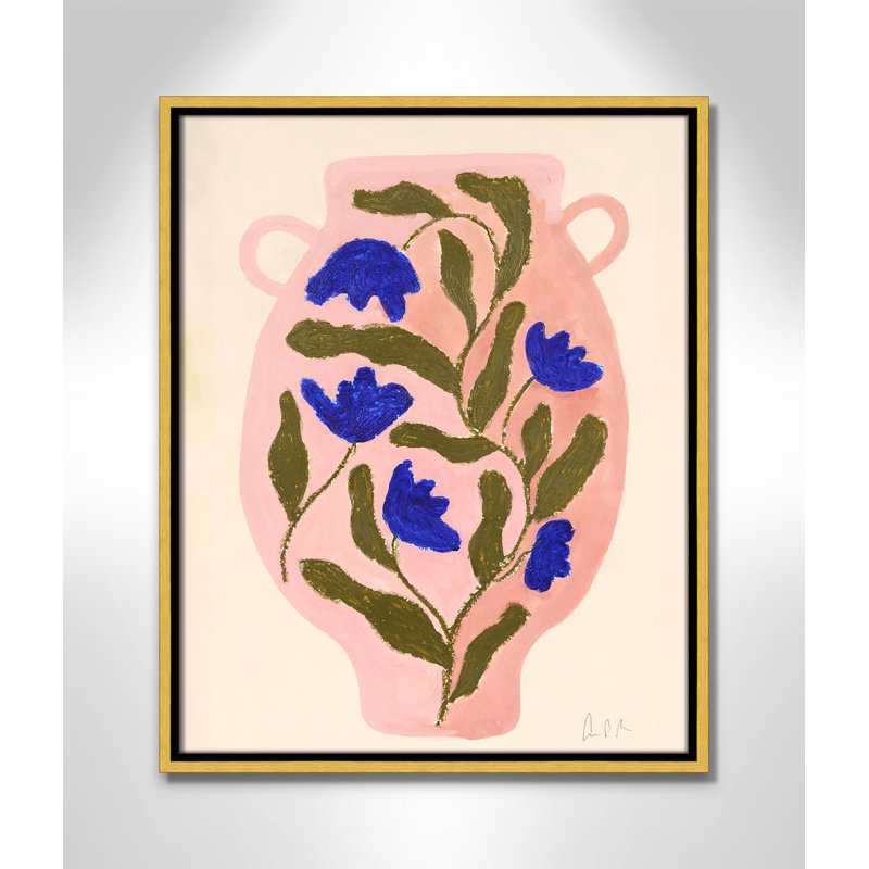 Impression de vase Colette n ° 01 par Camilla Bergqvist, H 21,5 po x l 17,5 po, Doré