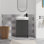 Meuble-lavabo autoportant de 23 po avec lavabo, idéal pour les petites salles de bain