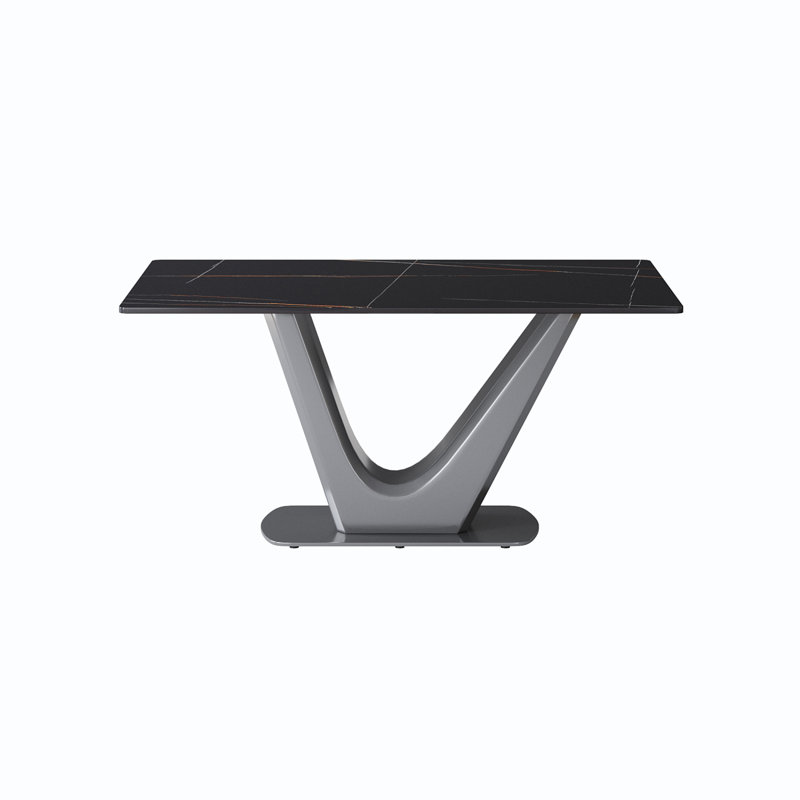 Xaidyn Rectangular, 63" L x 35.43" W, Black, Gray