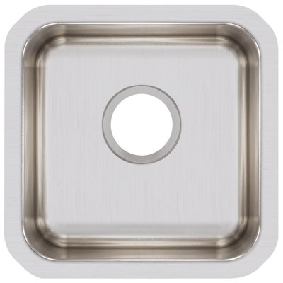 Elkay Lustertone Classic Stainless Steel 16" L x 15" W Undermount Kitchen Sink