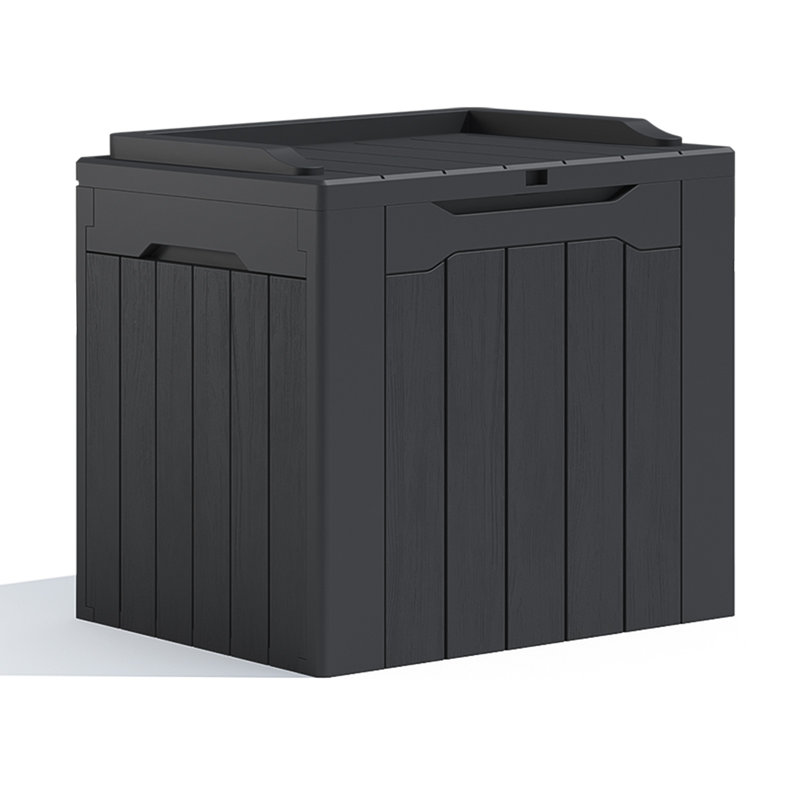 32 Gallon Black Polypropylene Lockable Deck Box