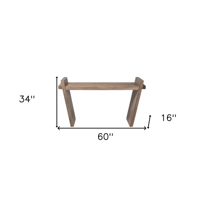 Nelia 50'' Solid Wood Console Table