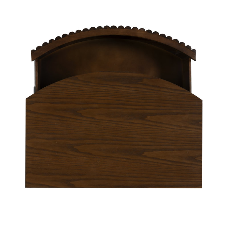 Chantel 3 Drawer Nightstand White, Brown