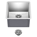 KRAUS Standart Pro Undermount 16 Gauge Stainless Steel Bar Kitchen Sink