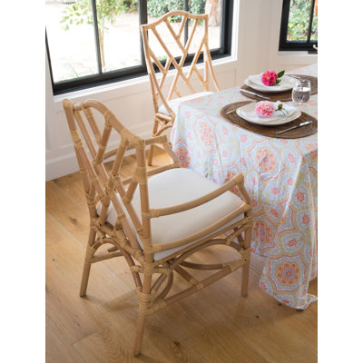 Chaise d'appoint en rotin de coton Alderson