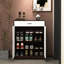 Rangement pour chaussures autoportant, armoire en bois à 4 couches avec 2 portes, pour vestibule, tiroir spacieux, unité de rangement chic 4, portes intérieures, panneau de particules fabriqué