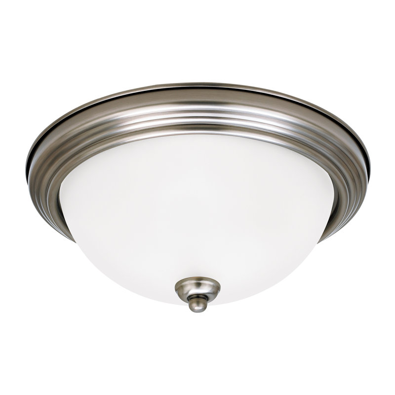 Ceiling Glass Flush Mount, Yes, Midnight Black