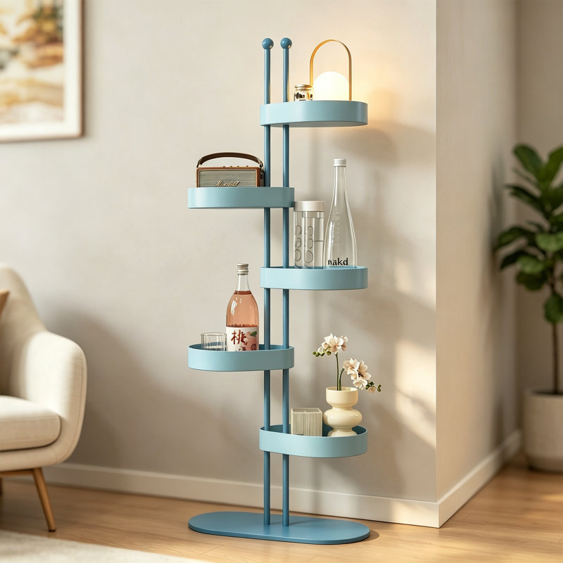 Modern Metal Tiered Round Display Shelf