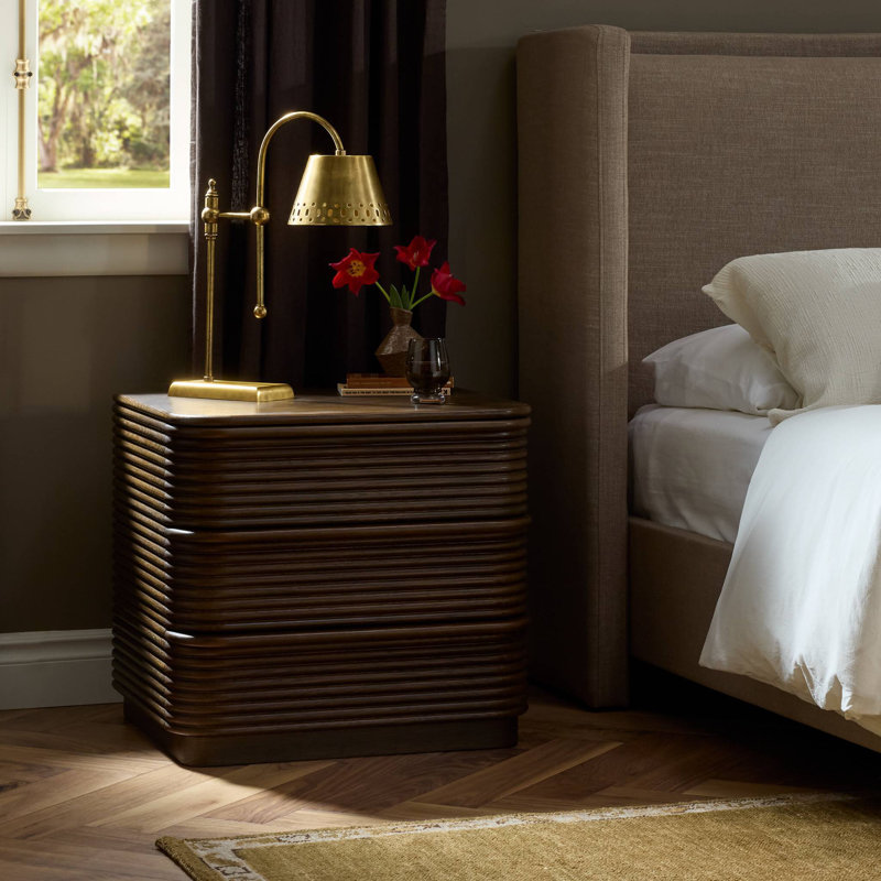 Benny 3 - Drawer Solid Wood Nightstand