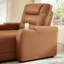 Chaise longue électrique Elliani en similicuir avec dossier réglable, recharge sans fil et porte-gobelet-792185647