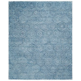 Tralee Geometric Area Rug in Blue