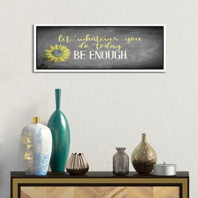 Enough II 1 Piece Panoramic Wall Art on Canvas