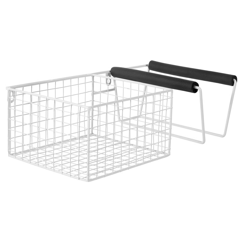 Metal Wall Mounted Multi-Use Sports Rack, White