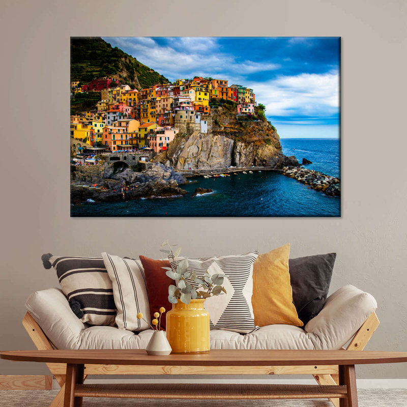 Impression sur toile Cinque Terre, H 20 po x l 30 po x P 1,25 po