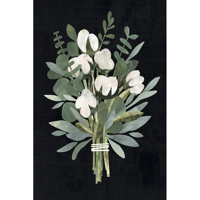 Cut Paper Bouquet II 1 Piece Wrapped Canvas Painting, 46cm H x 30cm W x 3.8cm D