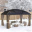 Pavillons et abris de toit en acier durable, pavillon moderne pour recevoir