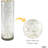 Hosley Silver Mercury Glass Vase Set of 2 Pcs, Large Glass Vases for Flowers, Vases in Bulk, Vintage for Centerpieces, Ideal for Home Décor, Livingroom, Office, Spa-1105094421-1105094420