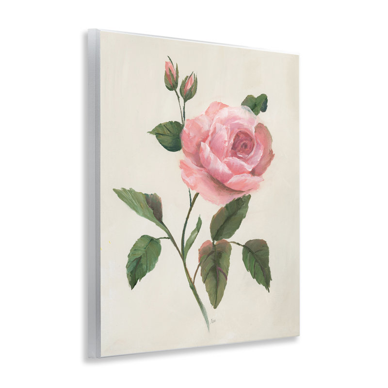 Plaque murale simple rose rose, par Nan