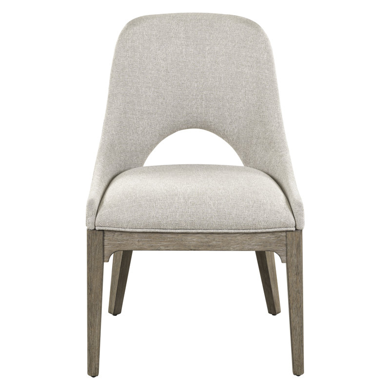 Chaise d'appoint rembourrée Shaly, Brun