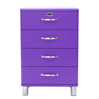 purple dresser for sale Metallic Lavender French Provincial Dresser | 9 Drawer Wood Credenza