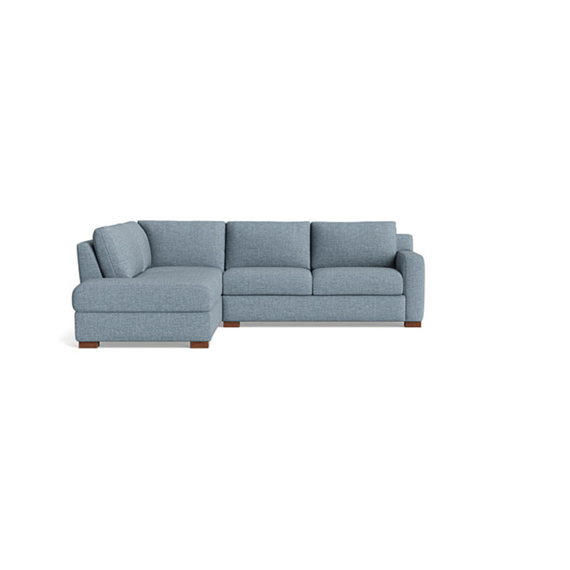 Catalina Sectional, Performance Weave - Basil, Left Hand Facing