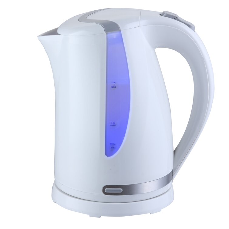 MegaChef 1.8 Liter Glass and Stainless Steel Electric Tea Kettle
