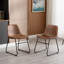 Chaise d'appoint revêtue de similicuir Davey-386379604