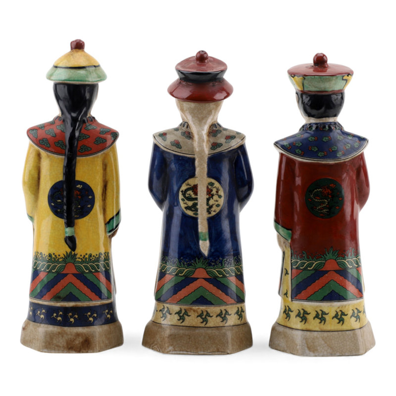 People Figurines & Sculptures, Yellow/Blue/Red