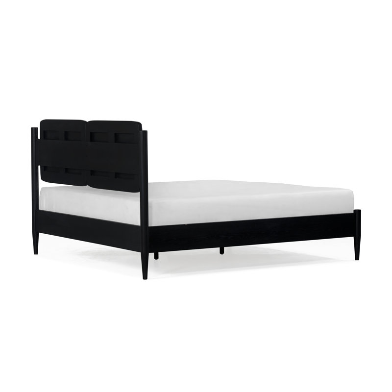 Lit plateforme Lukowski, Grand, Gris anthracite