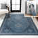 Dalyan Geometric Medallions Machine-Washable Blue/Gray Rug