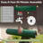 Collapsible Rain Barrel Kit - 100 Gallon / 380 L Portable Collapsible Water Container Tank - PVC Rain Collection System with Filter, Spigot, Outlet Valve, Overflow Tap and Hose (Green)-128133728