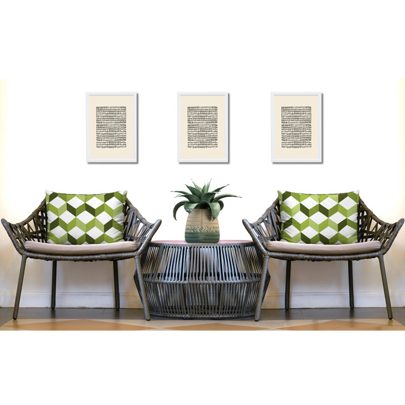 Housse et insert de coussin rectangulaire en polyester pour l'intérieur et l'extérieur, Vert