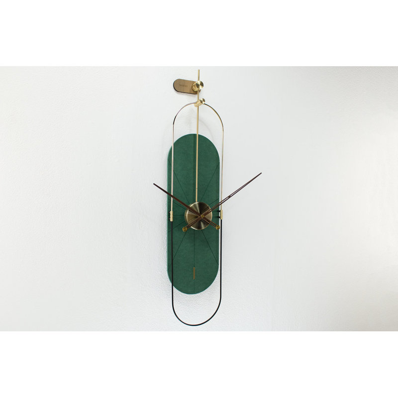 Wood Wall Clock, Green