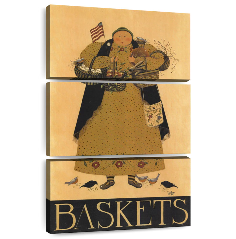 Leisha Baskets, 57" H x 36" W